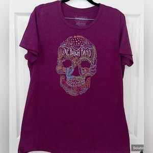 RARE Zach Brown Band Skull Tour Tee Shirt Size XXL